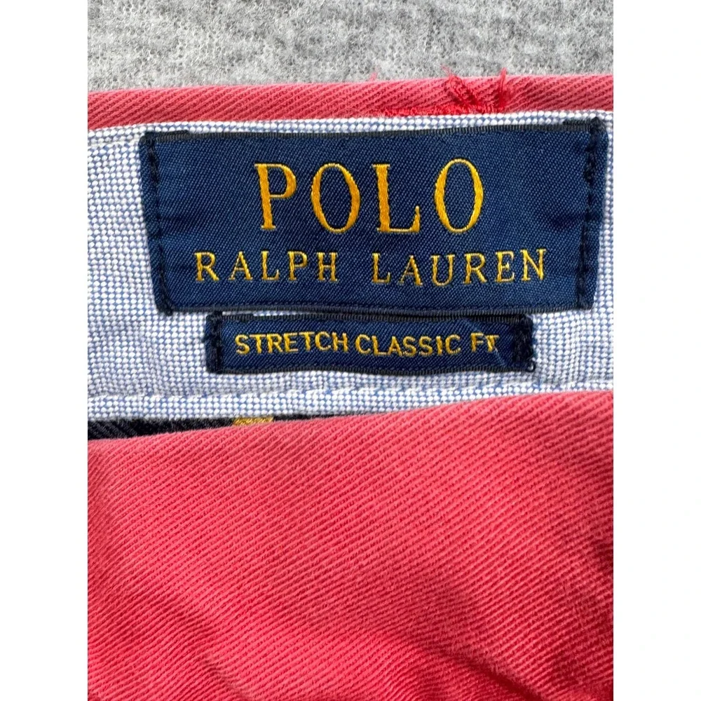 Polo Ralph Lauren Mens Chino Shorts Bundle 4 Pairs Red Blue Tan Khaki Size 40